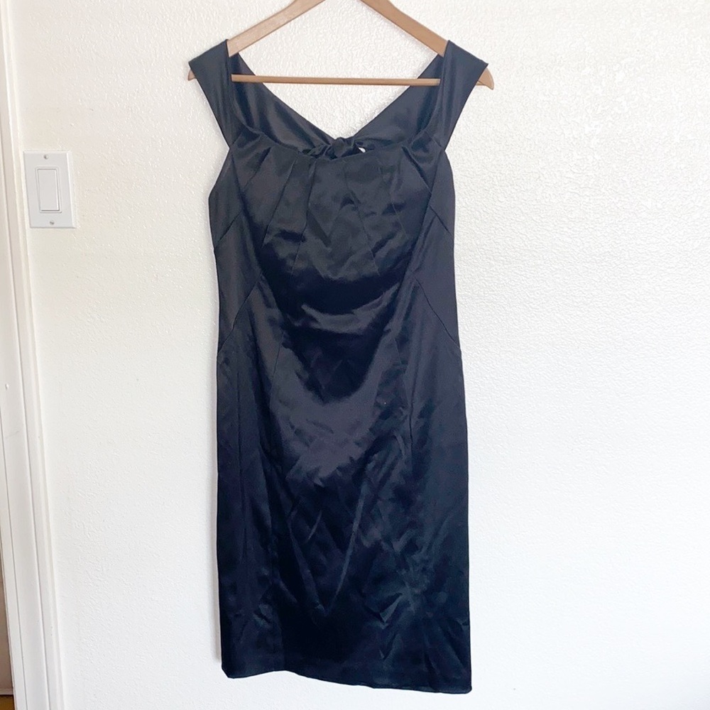 Niki By Nini Bevas Black Tie Back Tank Formal Dress